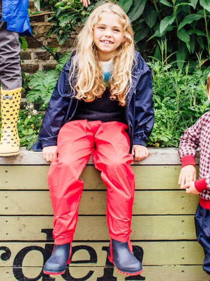 Muddy Puddles Red Originals Waterproof Over Trousers image 2