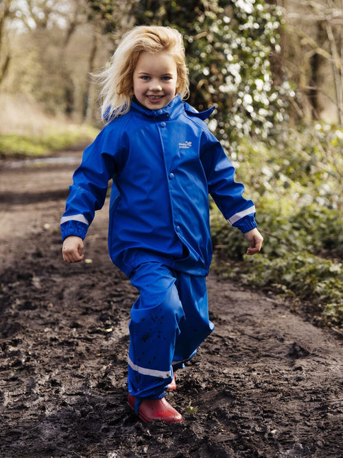 Dsiney Kidz - Muddy Puddles Royal Blue Rainy Day Waterproof Jacket image 1