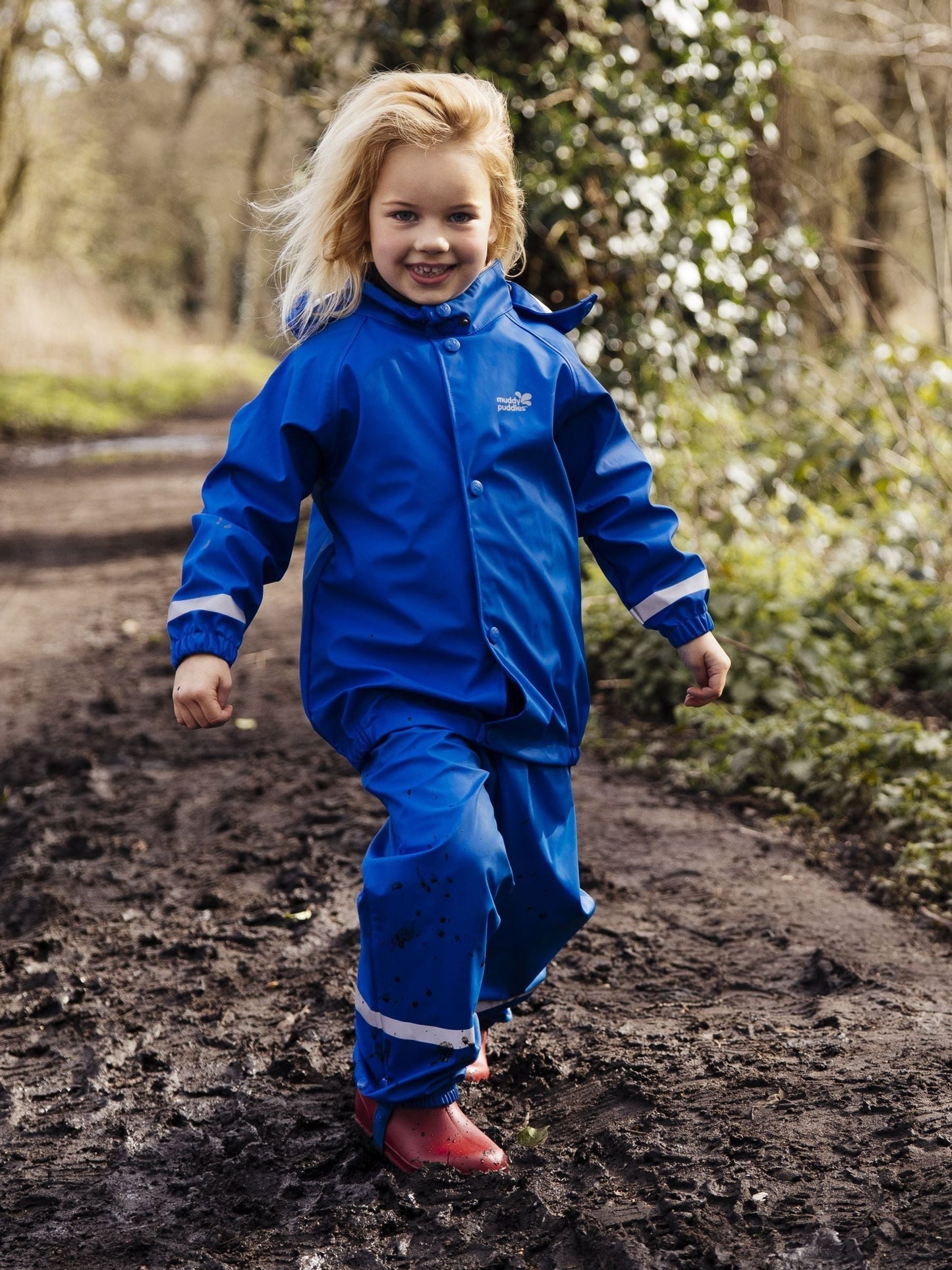 Dsiney Kidz - Muddy Puddles Royal Blue Rainy Day Waterproof Jacket image 1