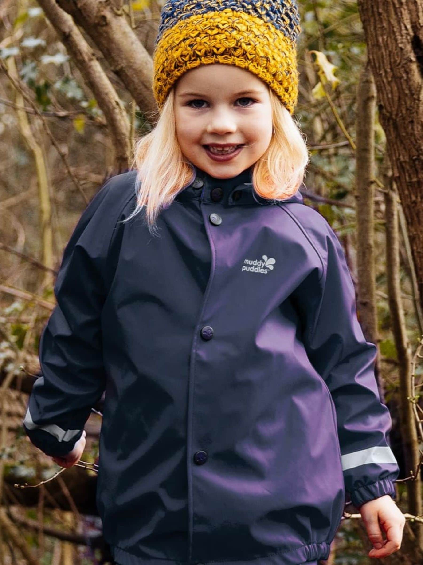 Dsiney Kidz - Muddy Puddles Navy Blue Rainy Day Waterproof Jacket image 3