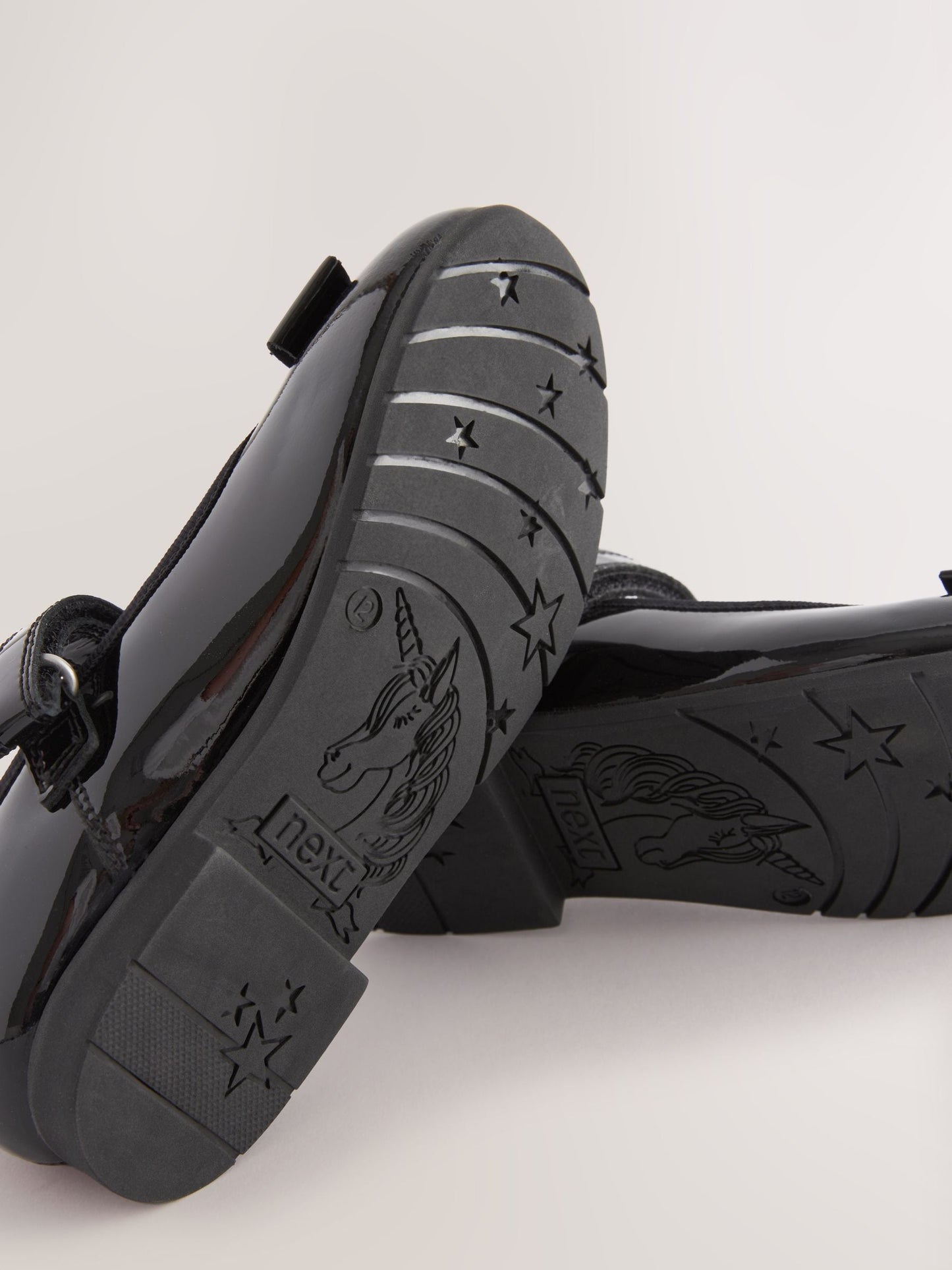 Black Patent Narrow Fit (E) School Leather Bow Mary Jane Shoes image 5