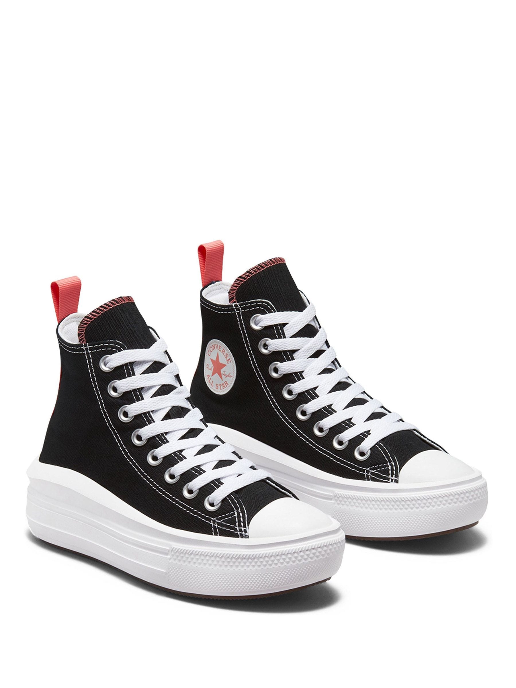 Converse Black Youth Chuck Taylor Move Trainers image 3