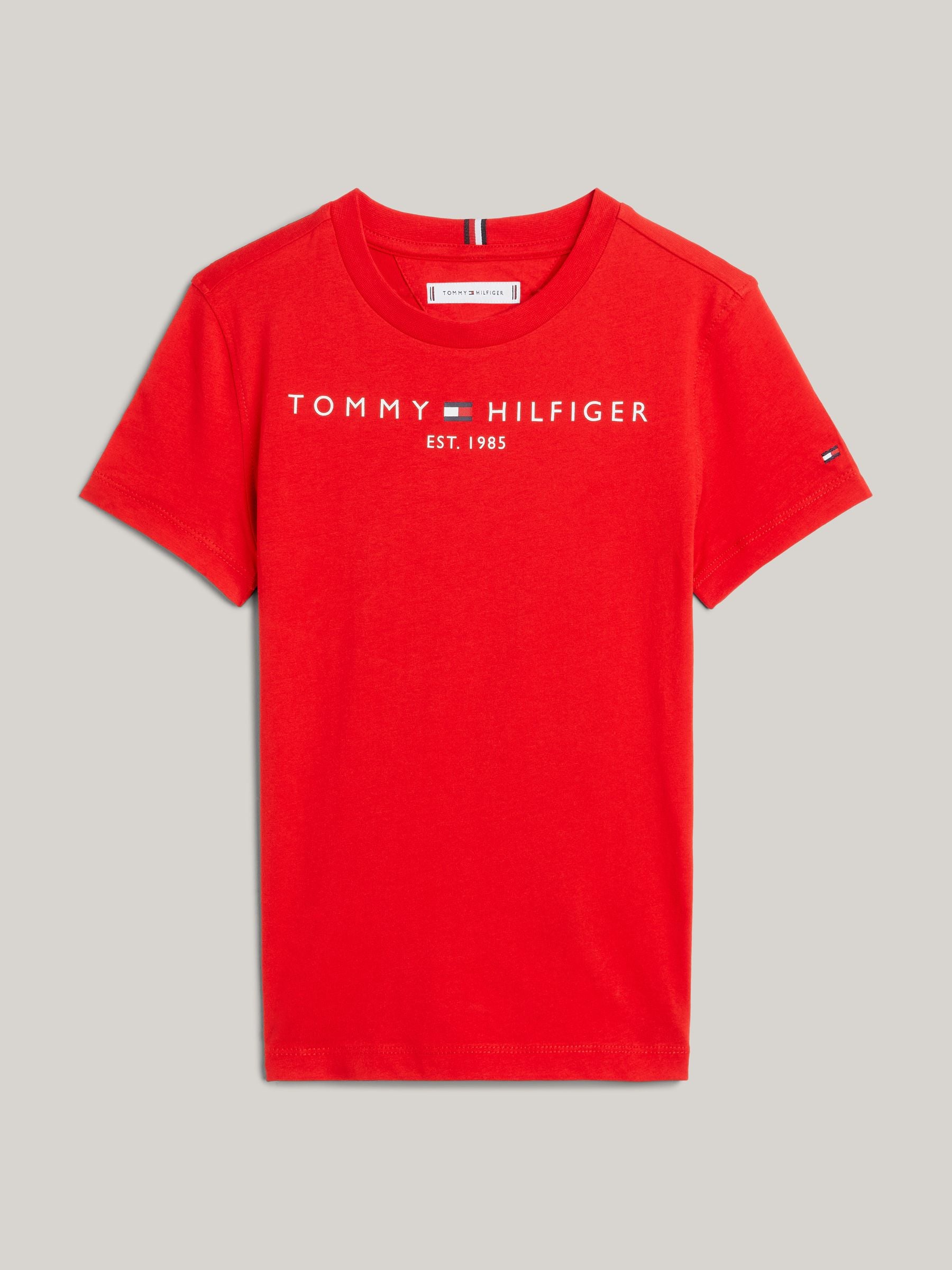 Tommy Hilfiger Red Essential T-Shirt image 5