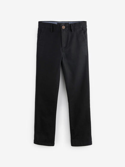 Dsiney Kidz - Black Regular Fit Stretch Chino Trousers (3-17yrs) image 1