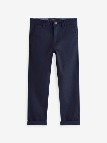 Dsiney Kidz - Navy Blue Regular Fit Stretch Chino Trousers (3-17yrs) image 1