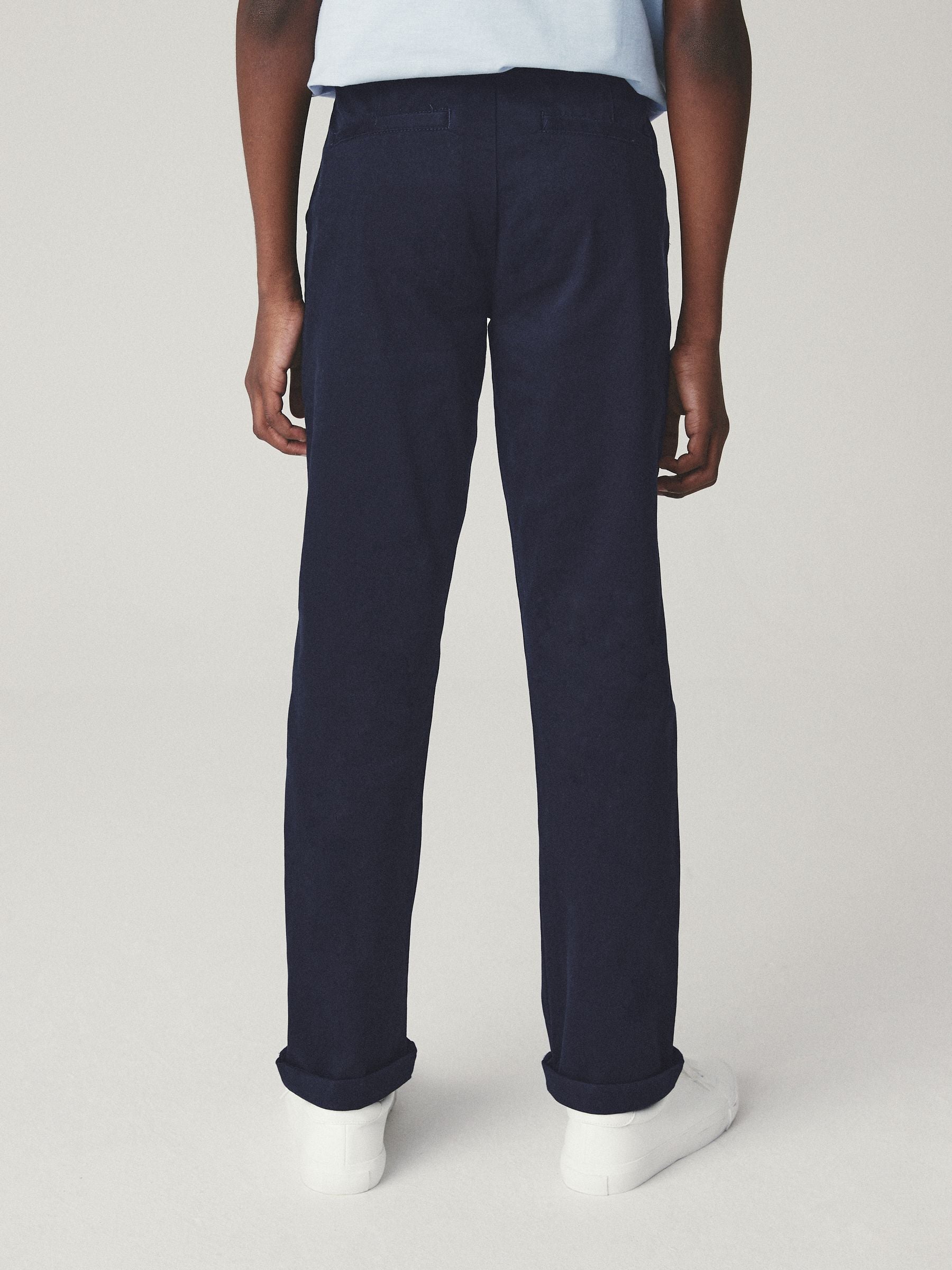 Dsiney Kidz - Navy Blue Regular Fit Stretch Chino Trousers (3-17yrs) image 3