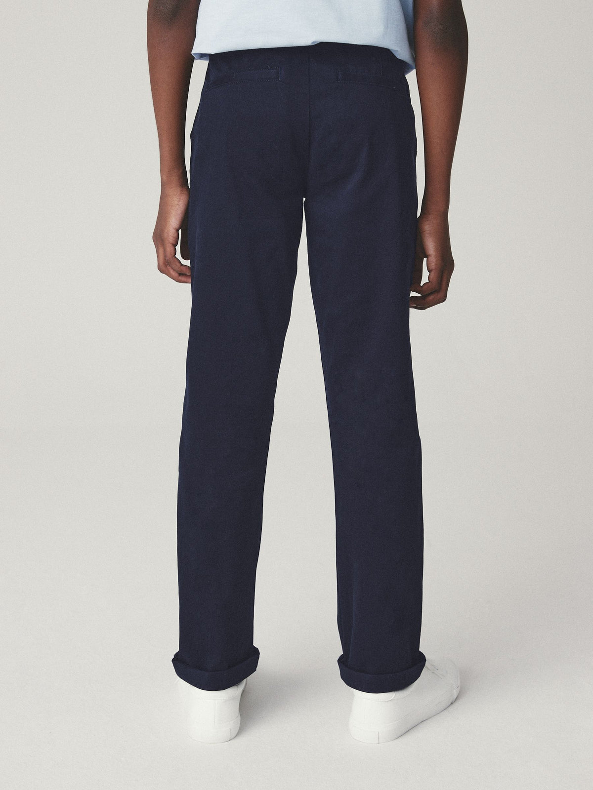 Dsiney Kidz - Navy Blue Regular Fit Stretch Chino Trousers (3-17yrs) image 3
