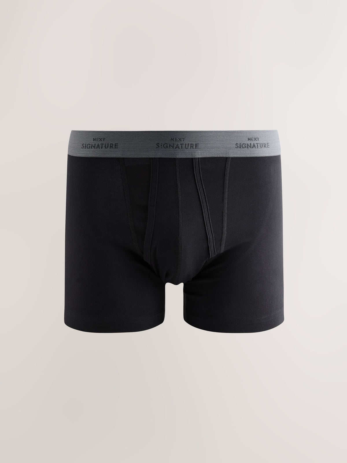 Dsiney Kidz - Black Blue/Grey Waistband Comfort Soft 4 pack Signature Cotton Rich Trunks image 3