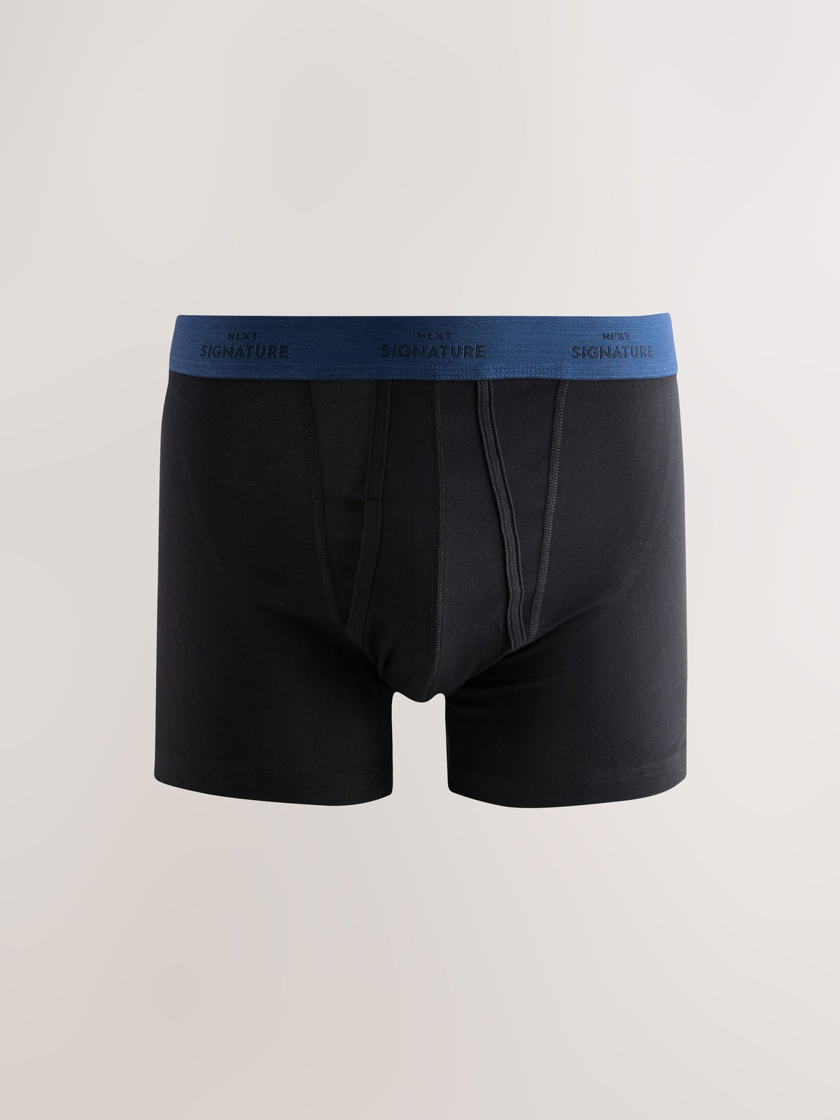 Dsiney Kidz - Black Blue/Grey Waistband Comfort Soft 4 pack Signature Cotton Rich Trunks image 4
