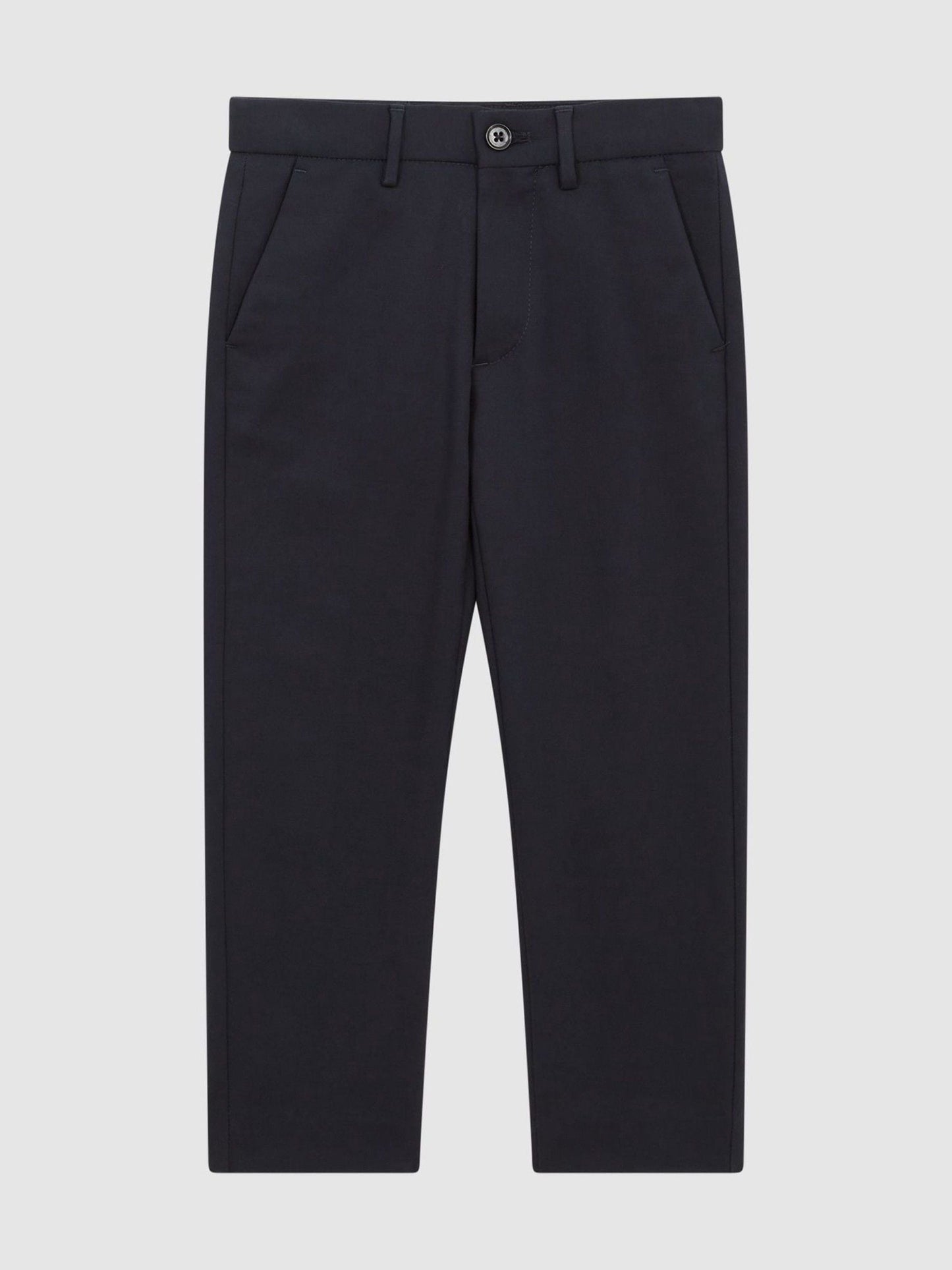 Reiss Navy Eastbury 3-9 yrs Slim-Fit Cotton-Blend Chinos image 2