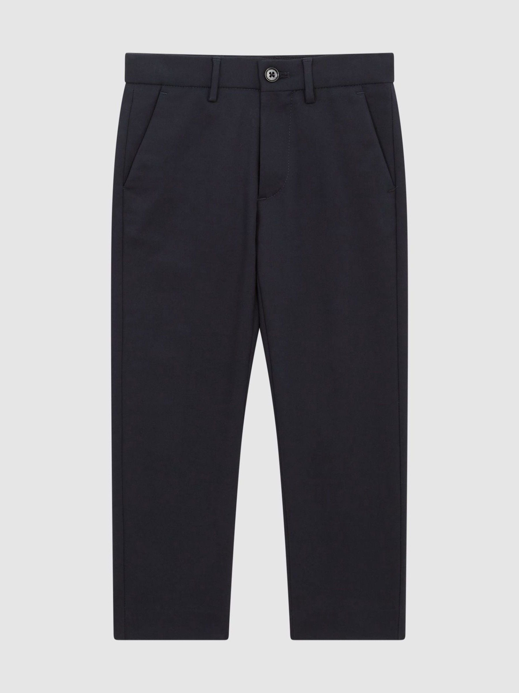 Reiss Navy Eastbury 3-9 yrs Slim-Fit Cotton-Blend Chinos image 2