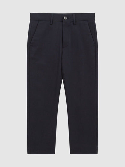 Reiss Navy Eastbury 3-9 yrs Slim-Fit Cotton-Blend Chinos image 2