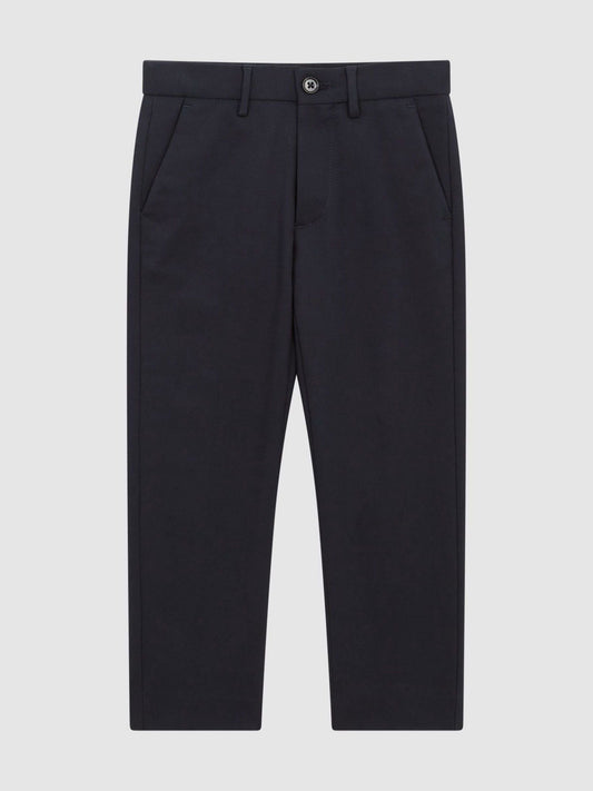 Reiss Navy Eastbury 3-9 yrs Slim-Fit Cotton-Blend Chinos image 2