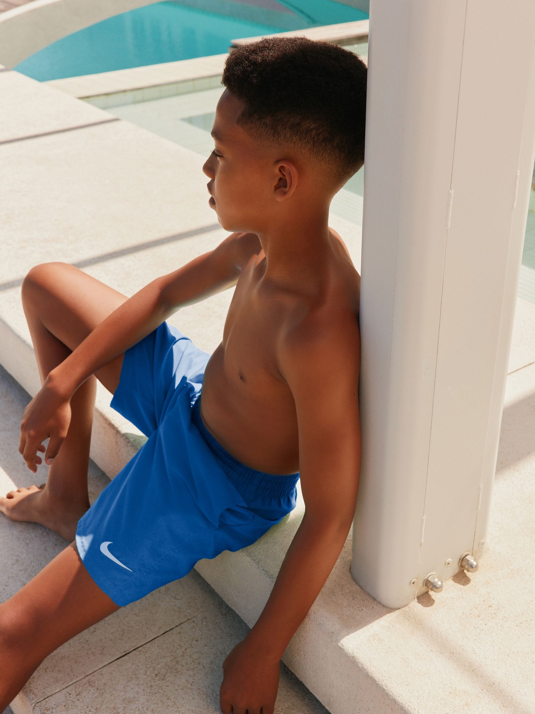 Nike Royal Blue 6 Inch Essential Volley Swim Shorts image 2