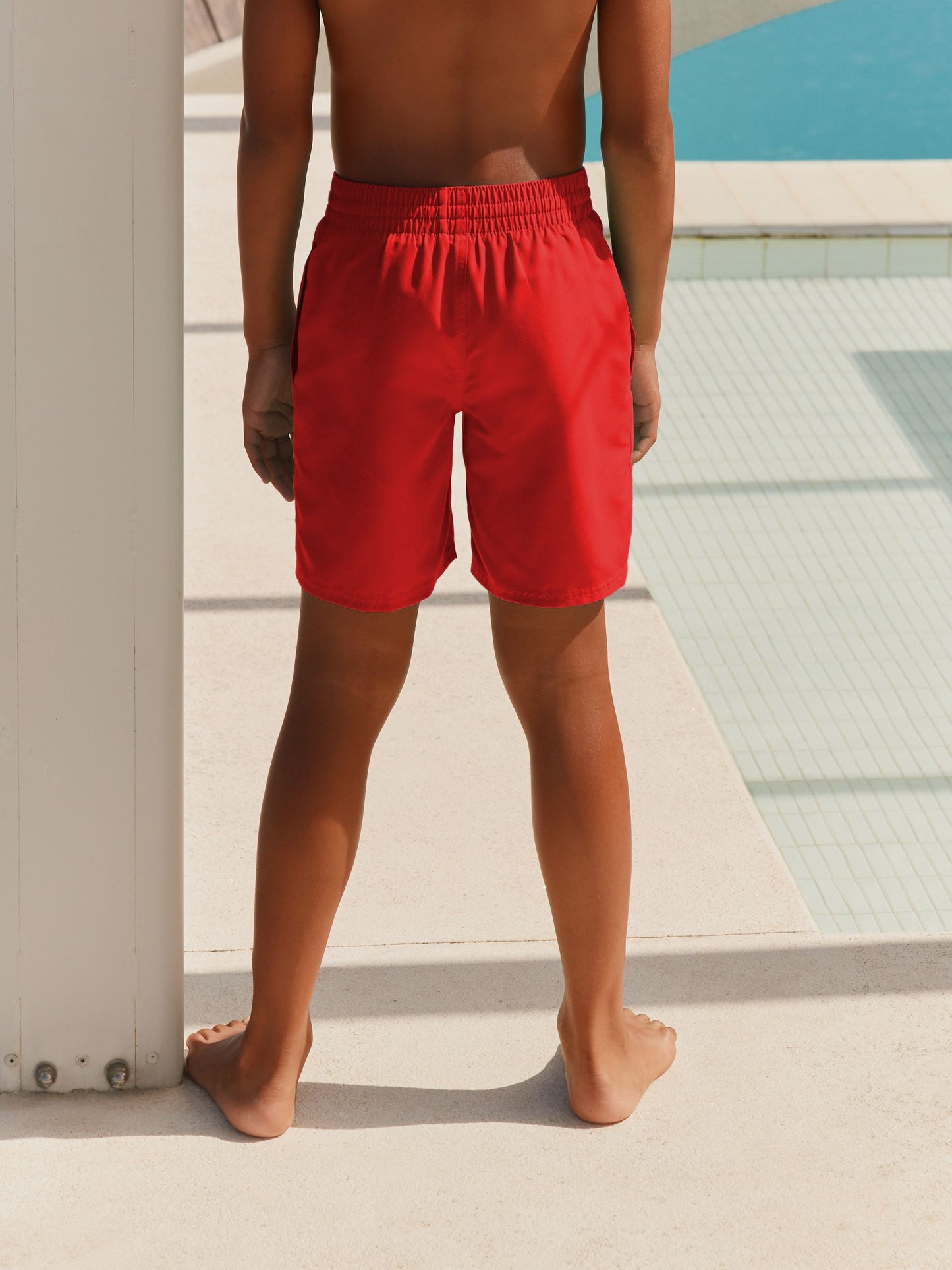 Nike Red 6 Inch Essential Volley Swim Shorts image 2
