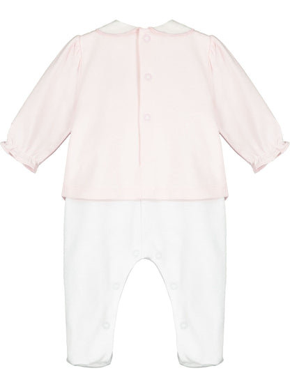 Emile Et Rose Pink All In One 100% Cotton Set image 3
