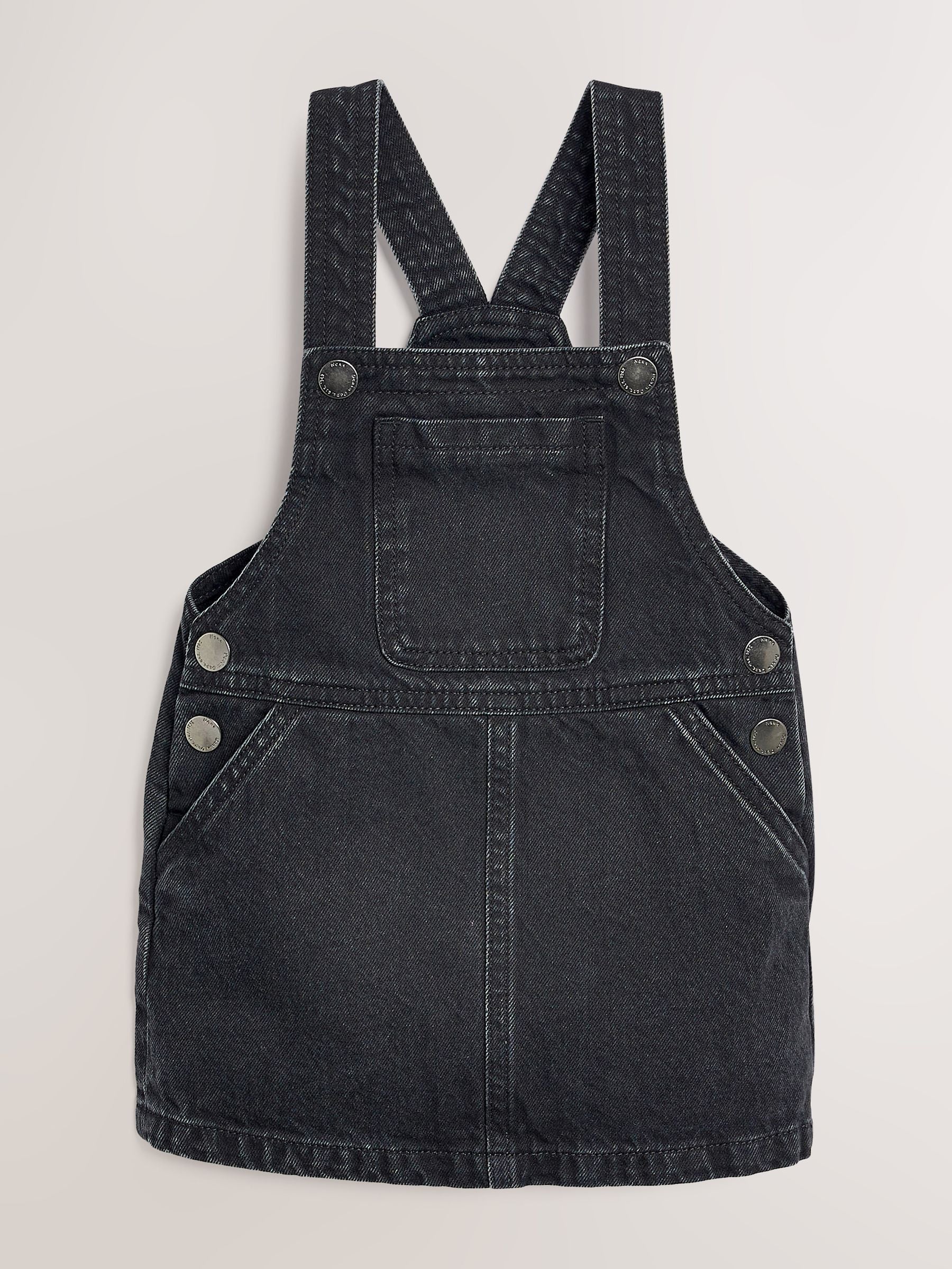 Dsiney Kidz - Black Denim Pinafore Dress (3mths-7yrs) image 4