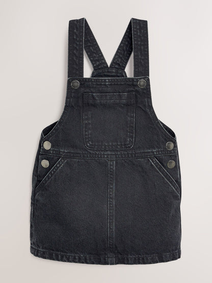 Dsiney Kidz - Black Denim Pinafore Dress (3mths-7yrs) image 4