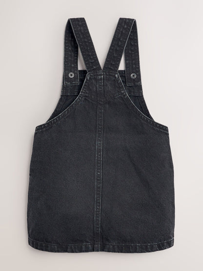 Dsiney Kidz - Black Denim Pinafore Dress (3mths-7yrs) image 5