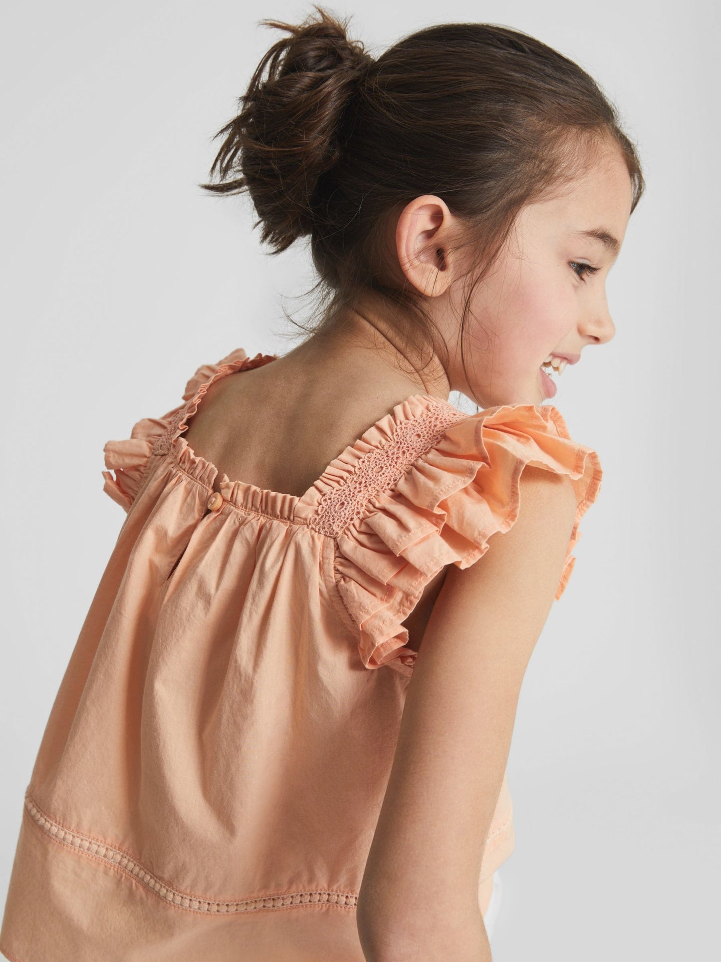 Dsiney Kidz - Reiss Orange Blake Junior Ruffle Shoulder Top image 1