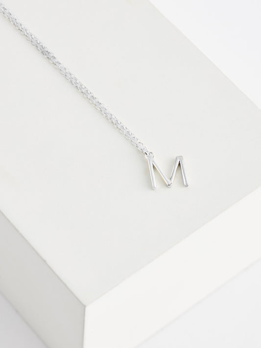 Sterling Silver Initial Necklace image 1