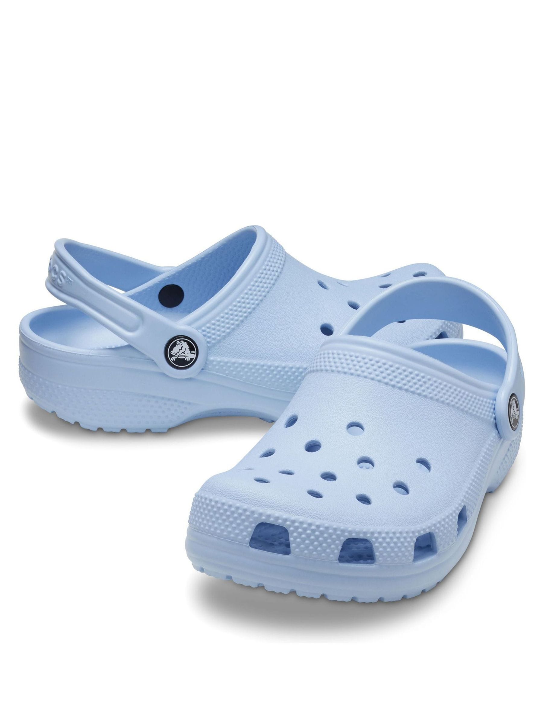 Crocs Sky Blue Kids Unisex Classic Clogs image 4
