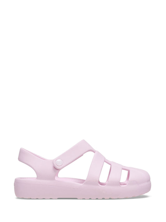 Crocs Pink MIlk Toddler Classic Fisherman Sandals image 1