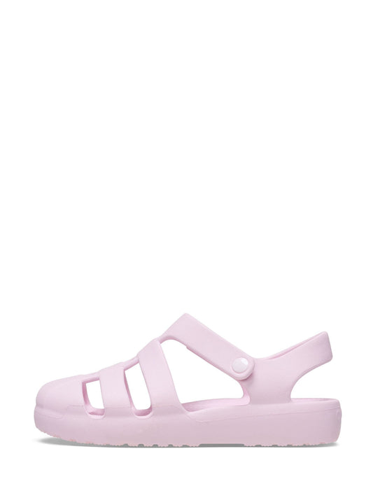 Crocs Pink MIlk Toddler Classic Fisherman Sandals image 2