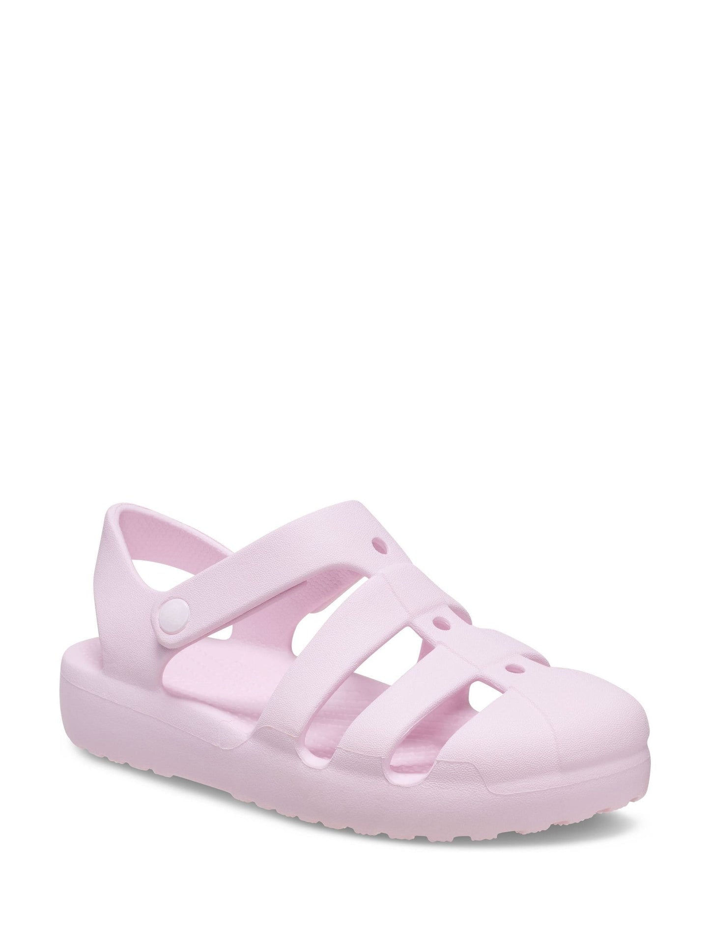 Crocs Pink MIlk Toddler Classic Fisherman Sandals image 3