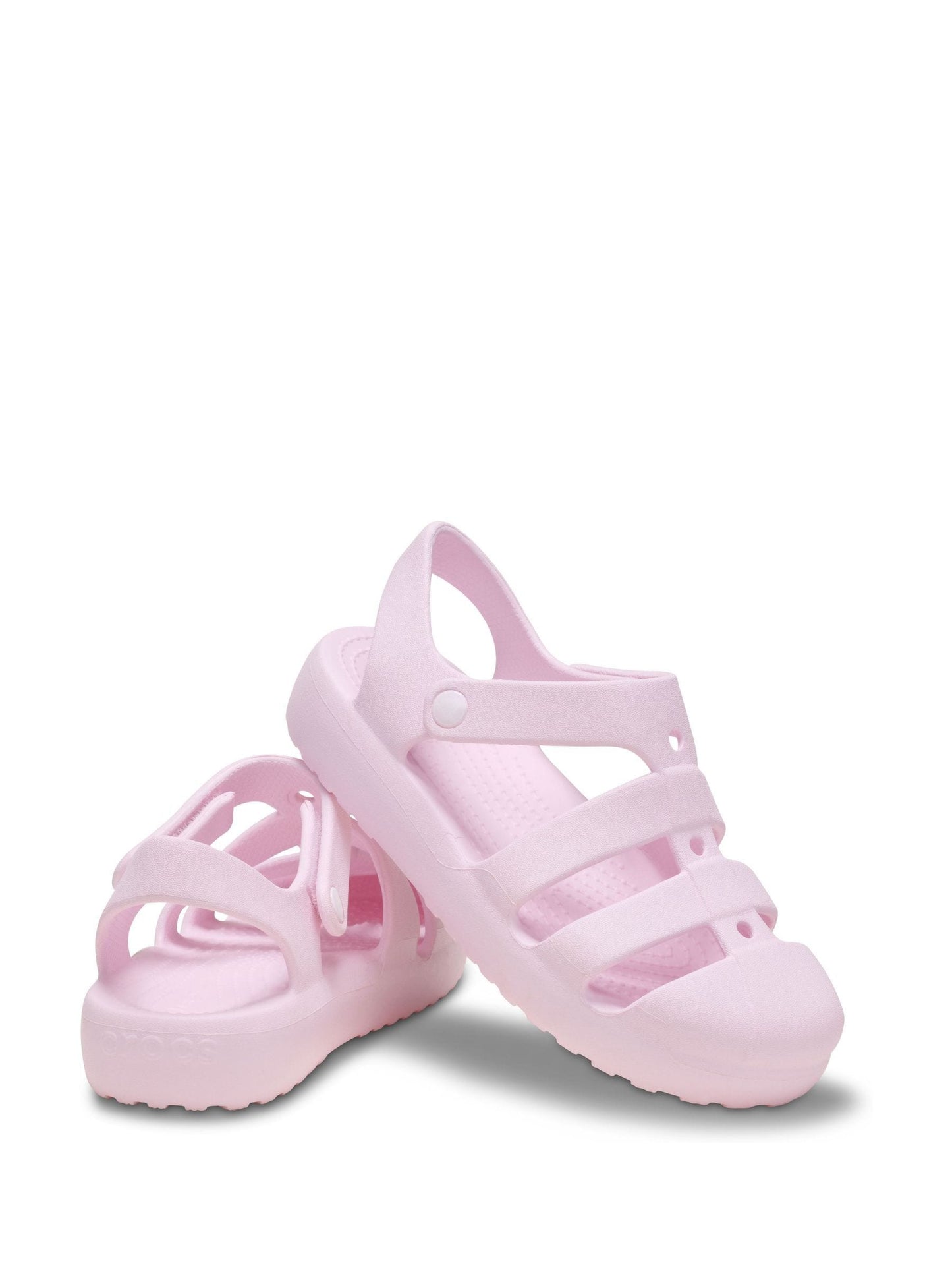 Crocs Pink MIlk Toddler Classic Fisherman Sandals image 4