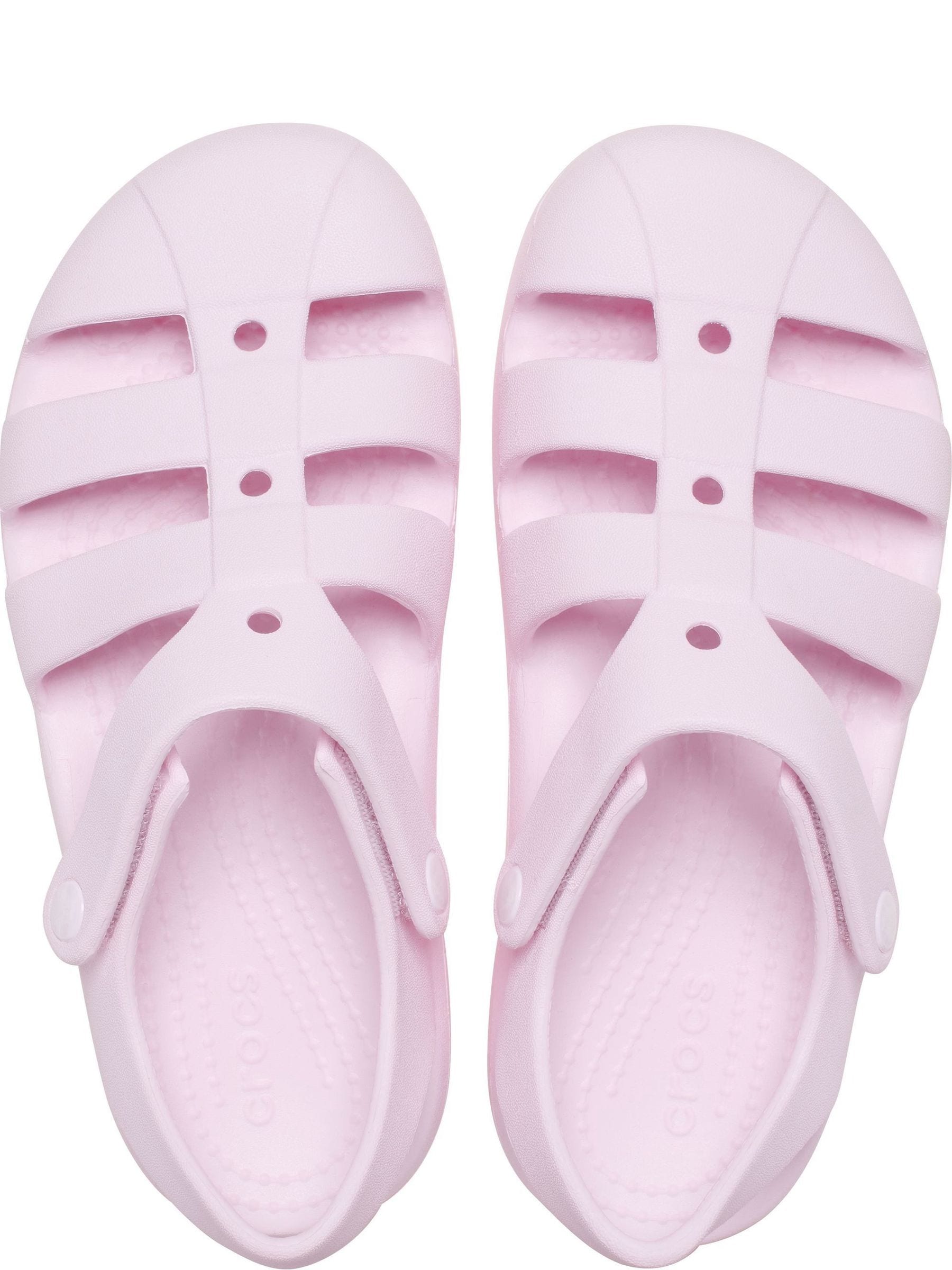 Crocs Pink MIlk Toddler Classic Fisherman Sandals image 6