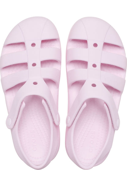 Crocs Pink MIlk Toddler Classic Fisherman Sandals image 6