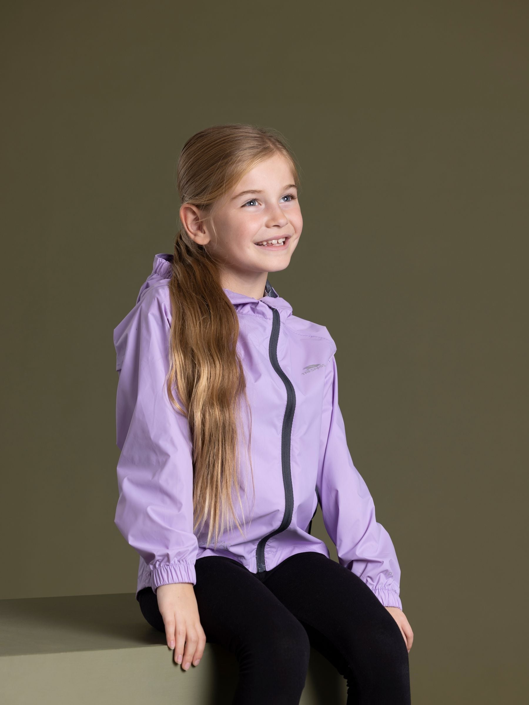 Dsiney Kidz - Trespass Purple Qikpac Jacket Packaway TP75 image 4