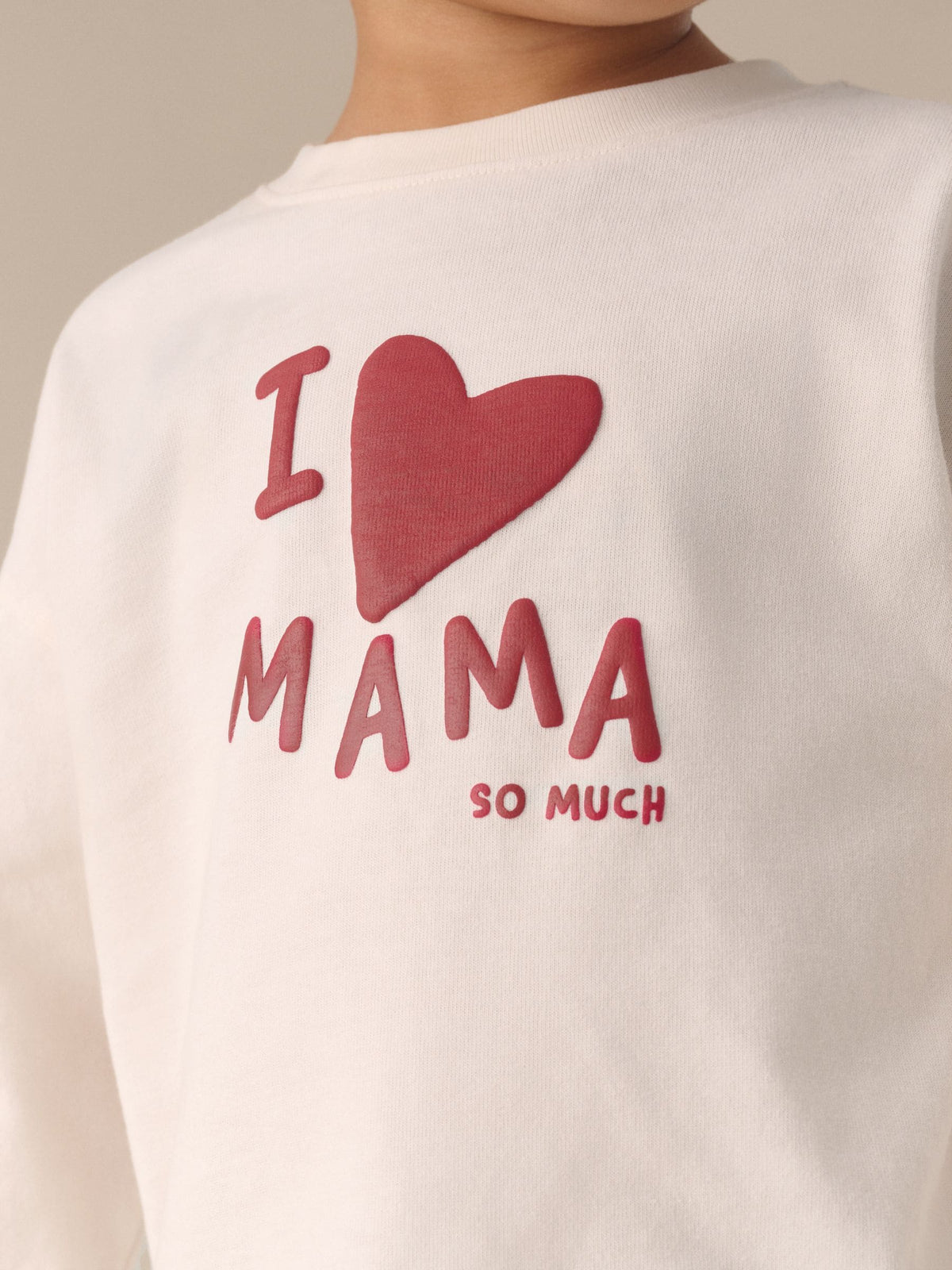 Dsiney Kidz - Ecru White Mama Long Sleeve Slogan Top (3mths-7yrs) image 3