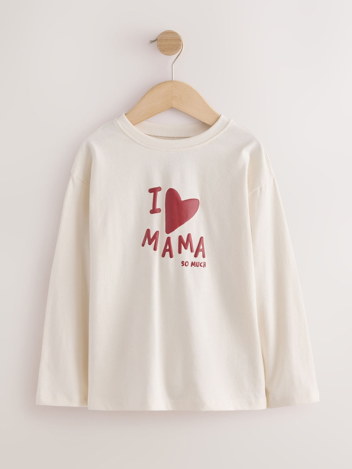 Dsiney Kidz - Ecru White Mama Long Sleeve Slogan Top (3mths-7yrs) image 4