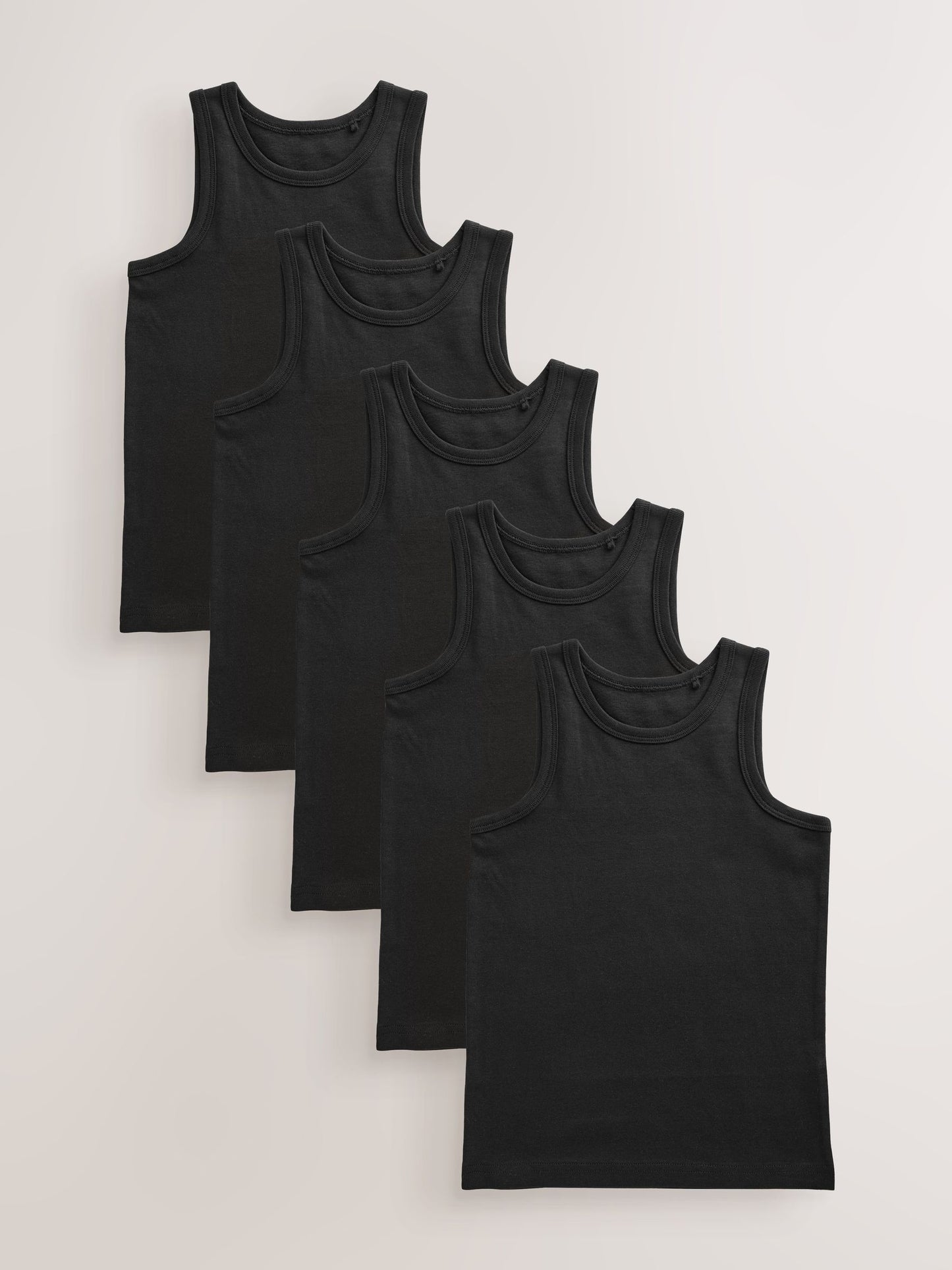 Dsiney Kidz - Black Vests 5 Pack (1.5-16yrs) image 1