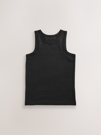 Dsiney Kidz - Black Vests 5 Pack (1.5-16yrs) image 2