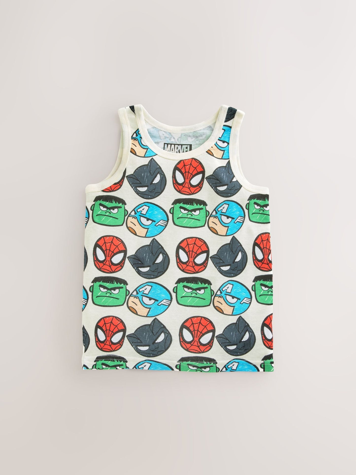 Dsiney Kidz - Multi Marvel 100% Cotton Vests 3 Pack (1.5-12yrs) image 2