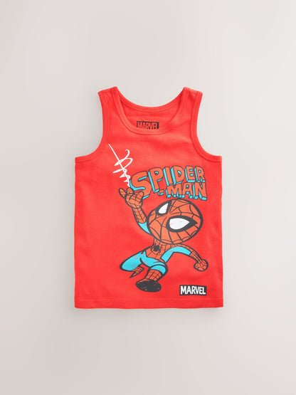 Dsiney Kidz - Multi Marvel 100% Cotton Vests 3 Pack (1.5-12yrs) image 5