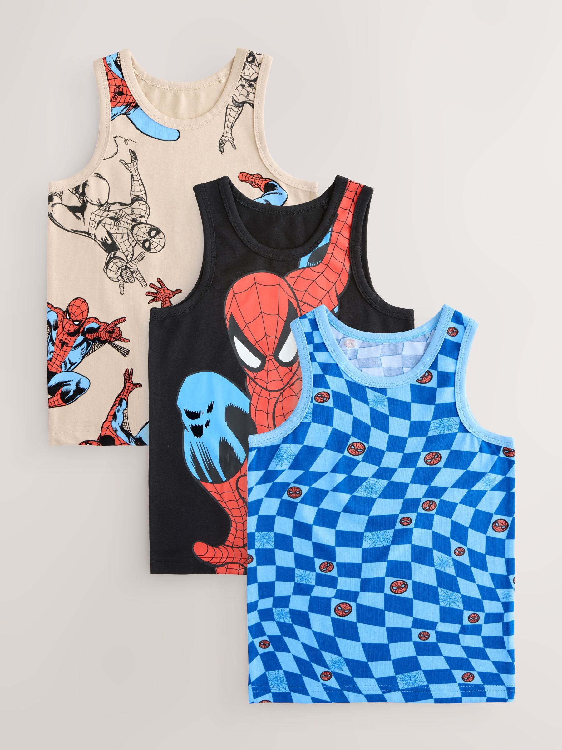 Dsiney Kidz - Multi Spiderman Vests 3 Pack (1.5-10yrs) image 1