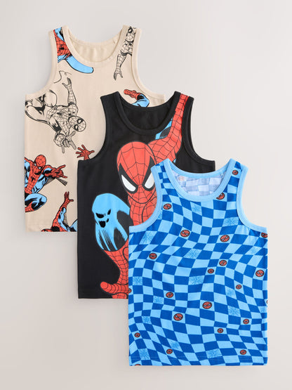 Dsiney Kidz - Multi Spiderman Vests 3 Pack (1.5-10yrs) image 1