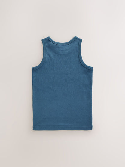Dsiney Kidz - Tonal Blue Vests 5 Pack (1.5-16yrs) image 3