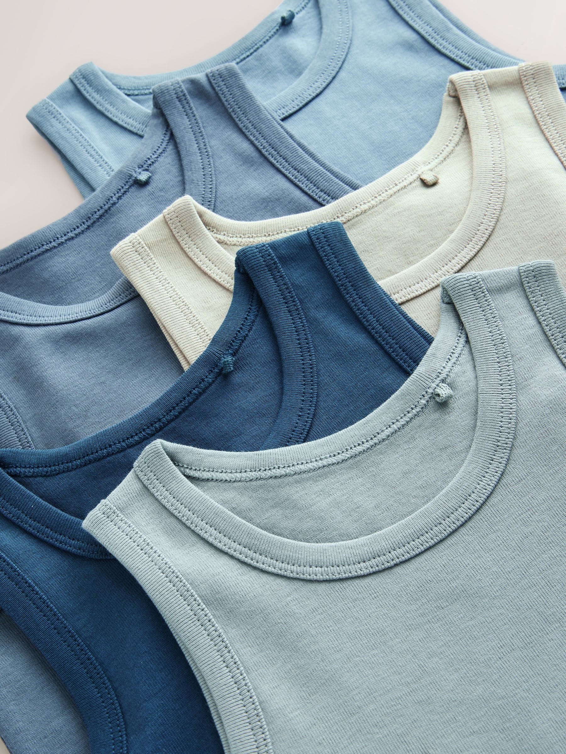 Dsiney Kidz - Tonal Blue Vests 5 Pack (1.5-16yrs) image 8