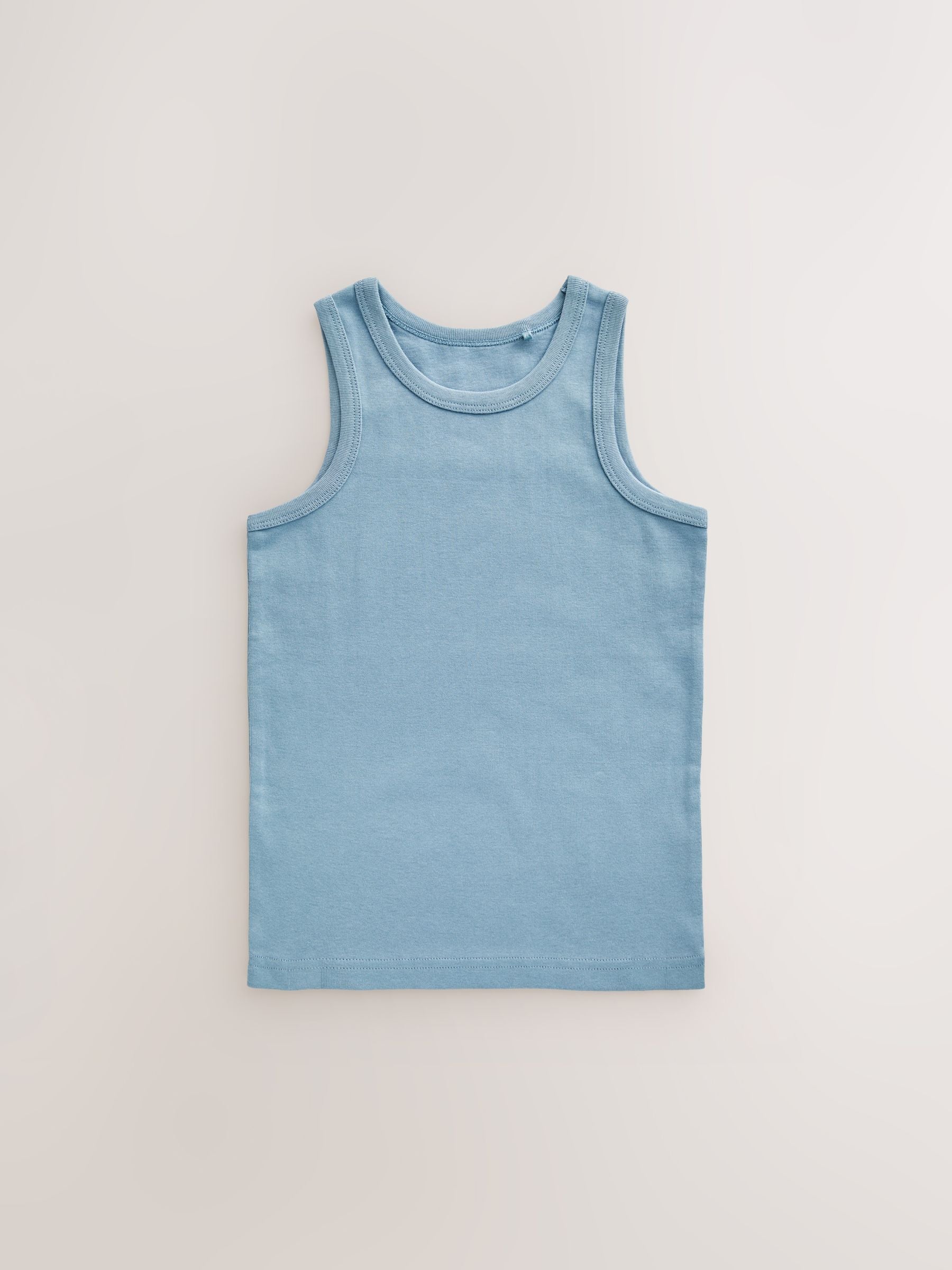 Dsiney Kidz - Tonal Blue Cotton Vests 10 Pack (1.5-16yrs) image 5