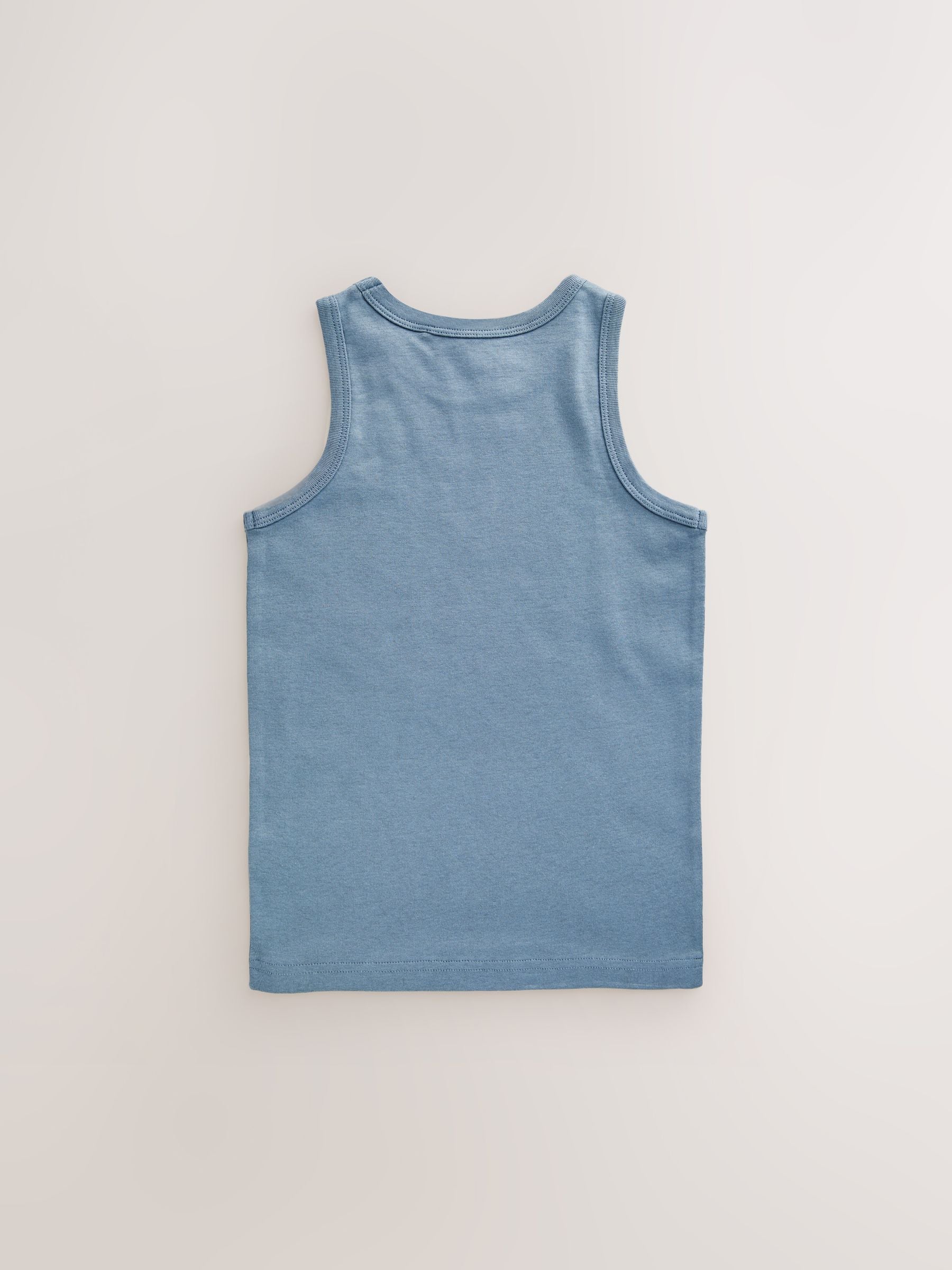 Dsiney Kidz - Tonal Blue Cotton Vests 10 Pack (1.5-16yrs) image 7