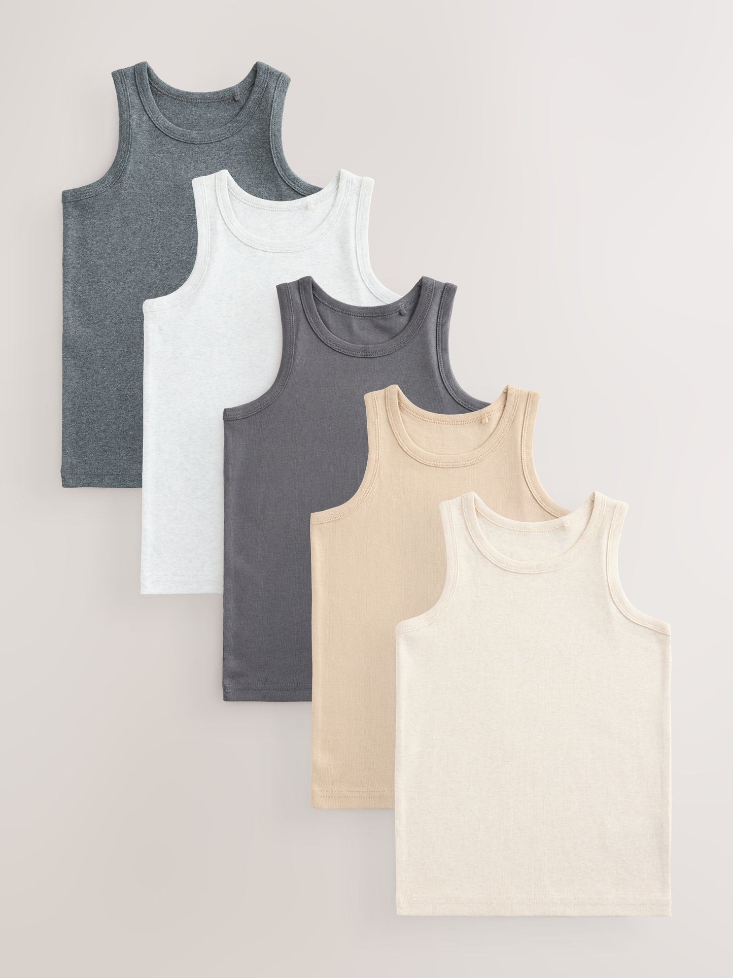 Dsiney Kidz - Neutral Vests 5 Pack (1.5-16yrs) image 1