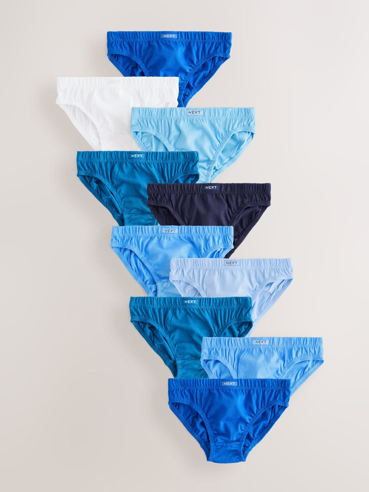 Dsiney Kidz - Tonal Blue 100% Cotton Briefs 10 Pack (1.5-16yrs) image 1