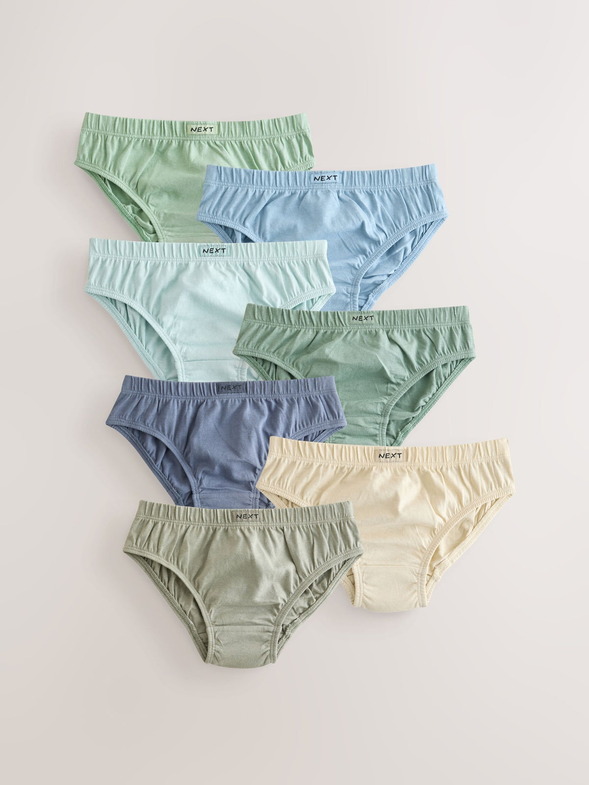 Dsiney Kidz - Green/Blue 100% Cotton Briefs 7 Pack (1.5-16yrs) image 1
