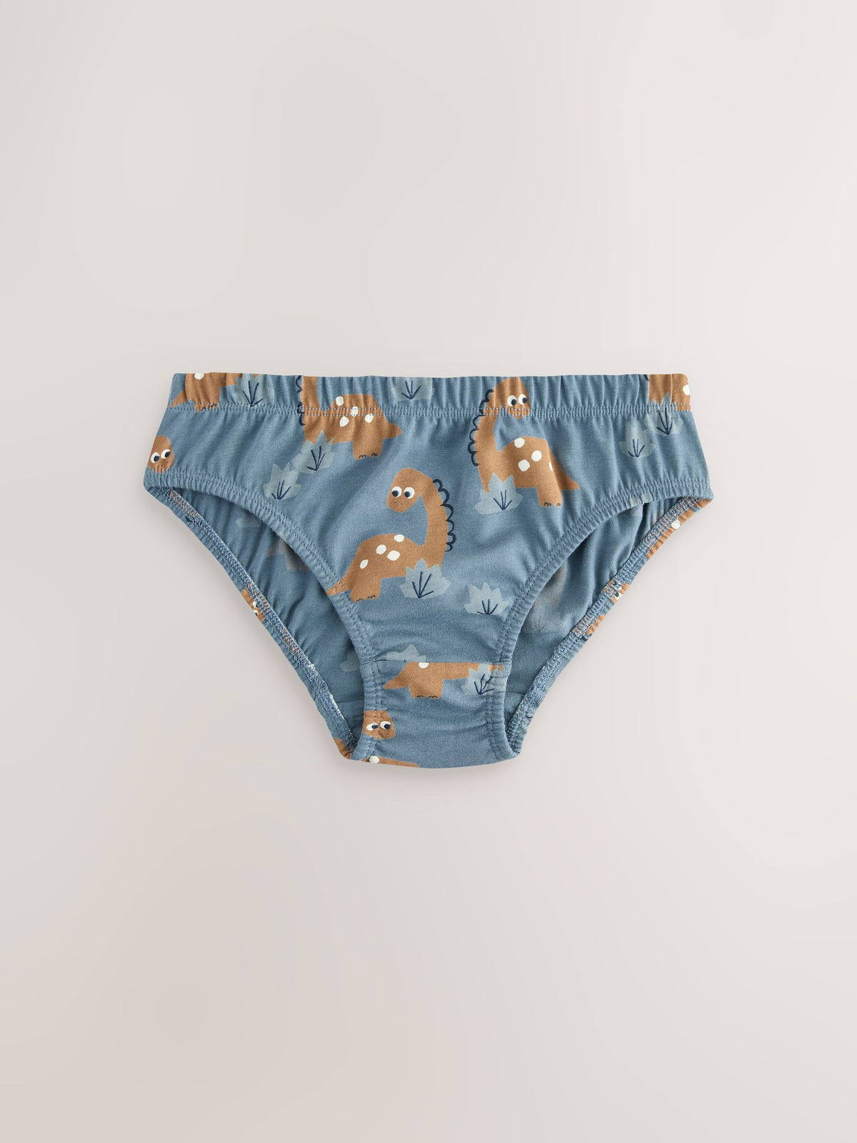 Dsiney Kidz - Blue Dinosaur Cotton Printed Briefs 5 Pack (1.5-10yrs) image 3