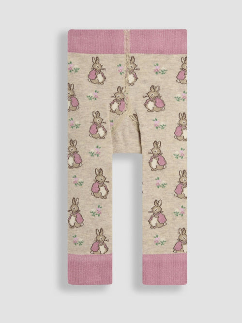 JoJo Maman Bébé Pink Peter Rabbit Knitted Leggings image 1